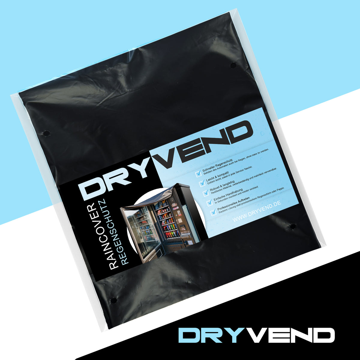 Dryvend Raincover – Der mobile Regenschutz für Snackautomaten